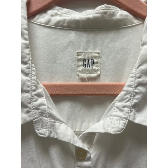 Gap White Blouse Sz M - Picture 3 of 3